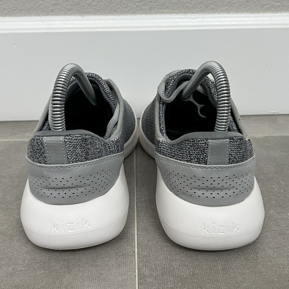 Kizik Madrid Eco Knit Mens 6.5/Womens 8 Gray Hands Free Comfort Sneaker Shoes - Picture 4 of 7